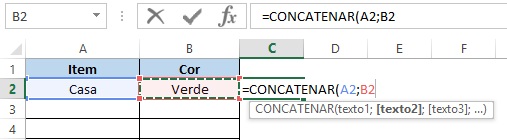 Como concatenar no Excel - Fórmula de concatenação 