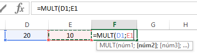 Como multiplicar no Excel