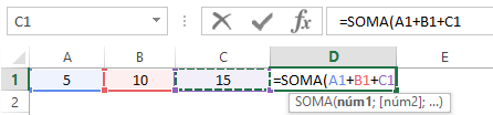 Como somar no Excel