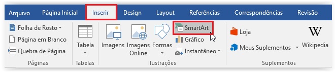 Como criar um organograma no Word - Passo 1