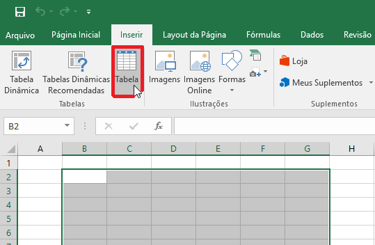 Como fazer uma tabela no Excel passo a passo