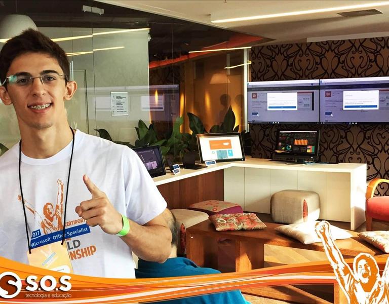 Aluno SOS conquista o campeonato nacional MOS e vai disputar o mundial na Califórnia